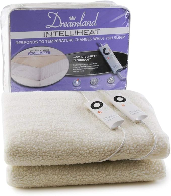 Dreamland Intelliheat Fleecy Heated King Size Under Blanket Amazon.co.uk Kitchen & Home