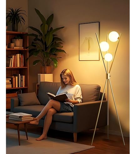 Lightdot Tripod Floor Lamp Stepless Dimmable Globe Modern Floor