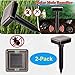 Makergroup Solar Mole&Gopher Repeller Chaser Outdoor Unltrasonic Pest Repeller for Moles, Voles, Rates,Snakes,Pests and Rodents Repeller(2-Pack)