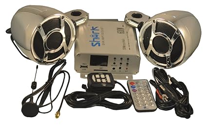 shark motorcycle audio 600 watt