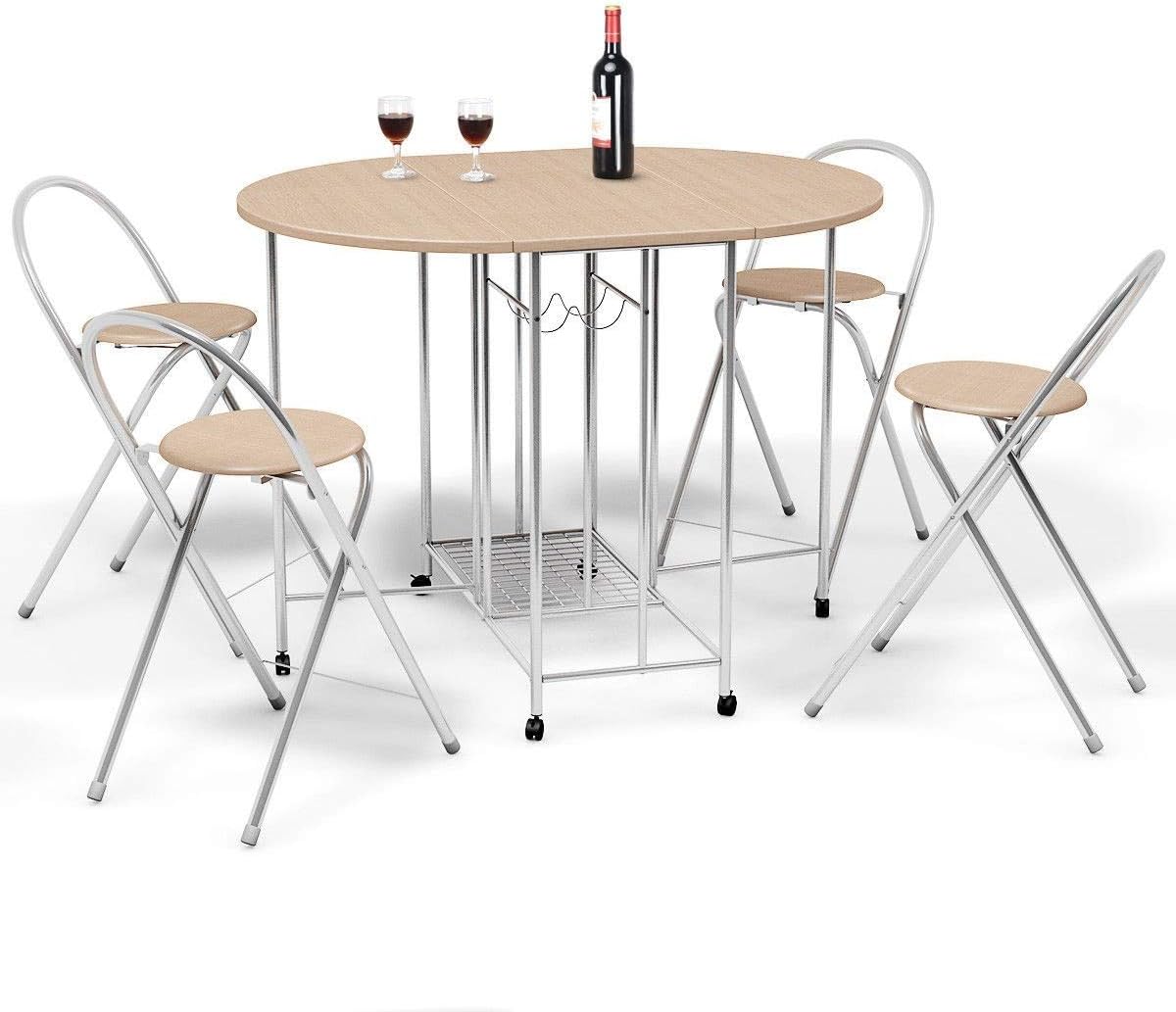 Best Danish Dining Table And Folding Chairs.