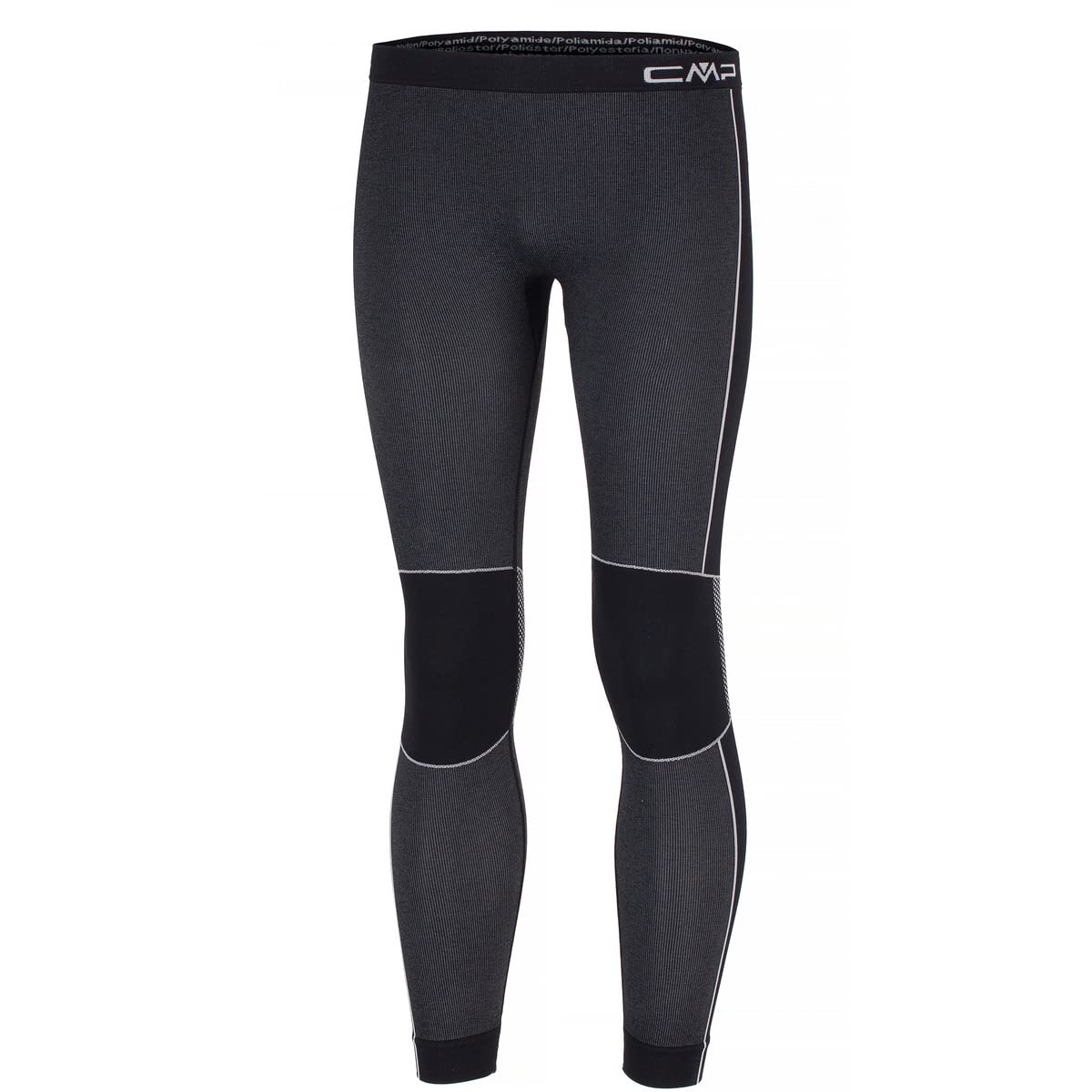 CMP - Kid Seamless Long Pant, Black, 10/12