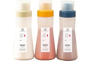 FEOOWV Plastic Powder Shaker with Lid, Uniform Discharge Hole Shaker, for Sifter Cocoa,Cinnamon Powder,Icing Sugar,Chocolate Coffee (11.8oz*3pcs)