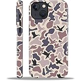 SmaMZ for iPhone 13/14 Case, TL2 Duck Camouflage B7 Shockproof Rugged Cover Dual Layer Soft TPU Hard PC Bumper Case