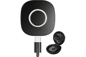 WONJOY Charger Compatible with Oura Ring 4, Fast Charging Dock with USB-C Cable for Oura Gen 4 Smart Ring (Black, Size 6)