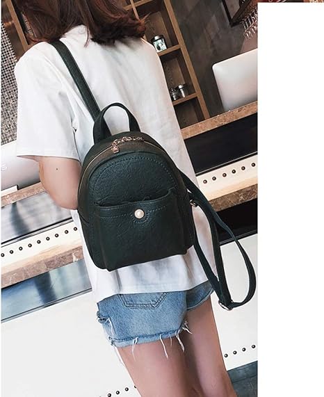 Amazon Co Jp Nj バックパック Puファッションバックパックカジュアルバックパック学生のバックパックx11x25cm 色 黒 サイズ さいず x11x25cm ホーム キッチン