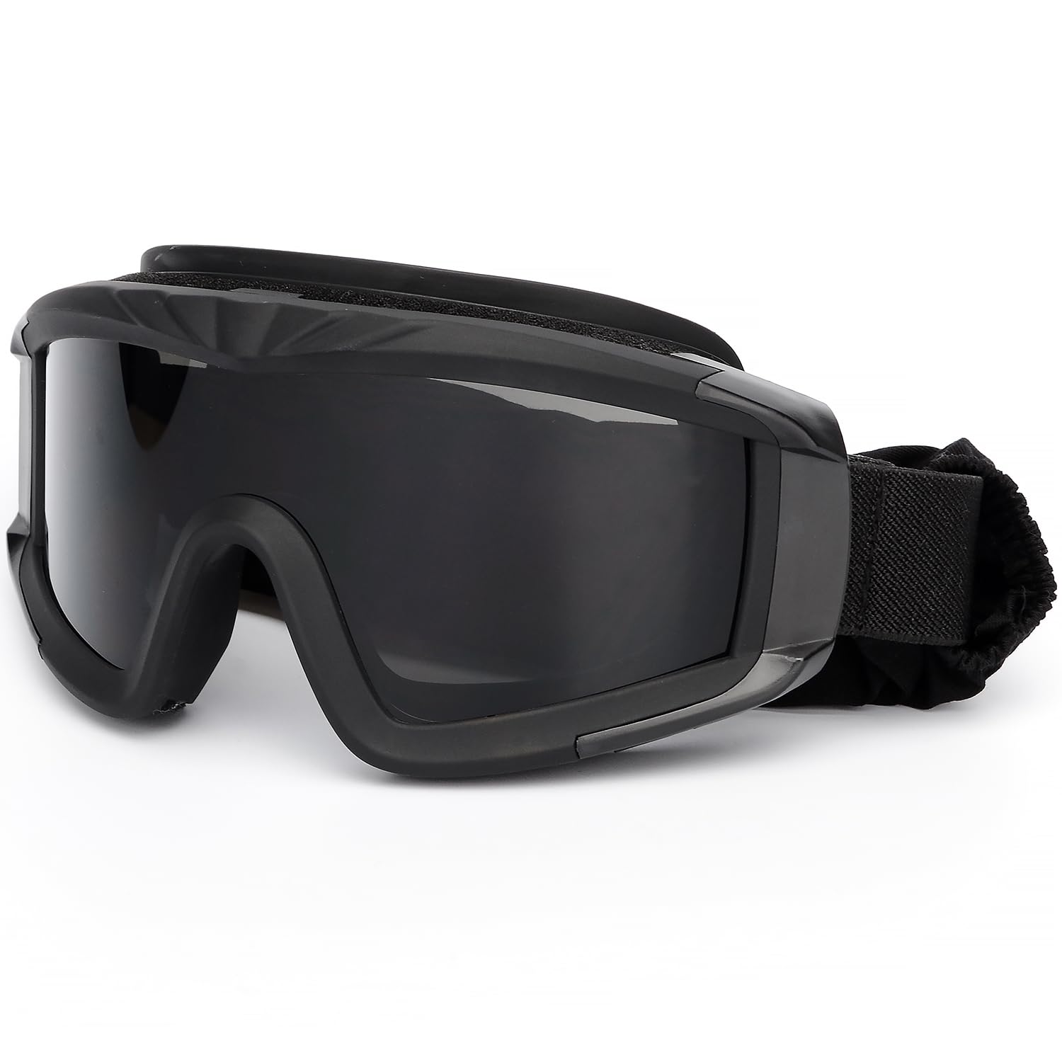 Photo 1 of SPOSUNE Airsoft Goggles Anti Fog Army Tactical Goggles with 3 Interchangeable Lens UV400 Protection Over Glasses Airsoft Eye Protection Desert Goggles