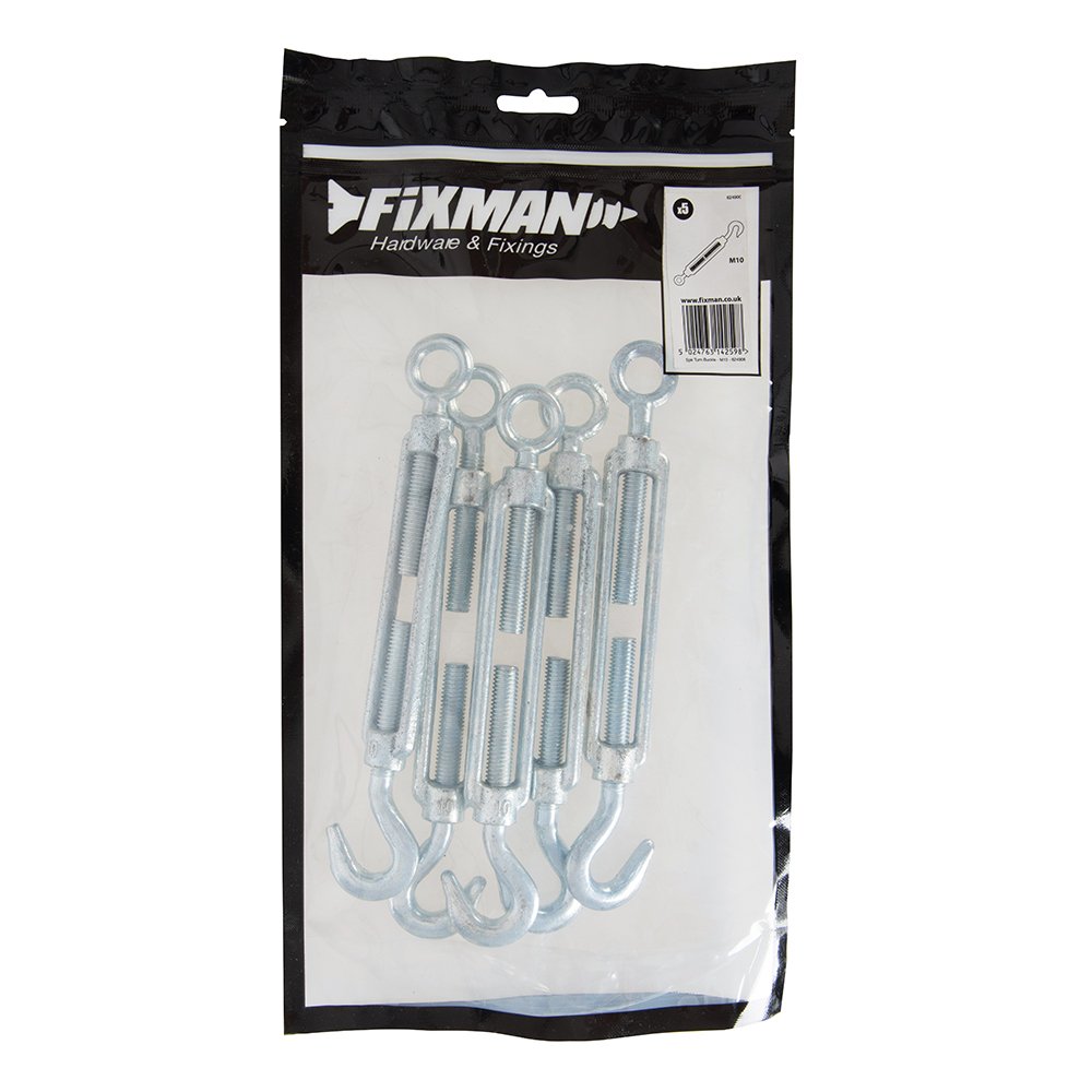 Fixman 624906 Turn Buckle 5pk M10