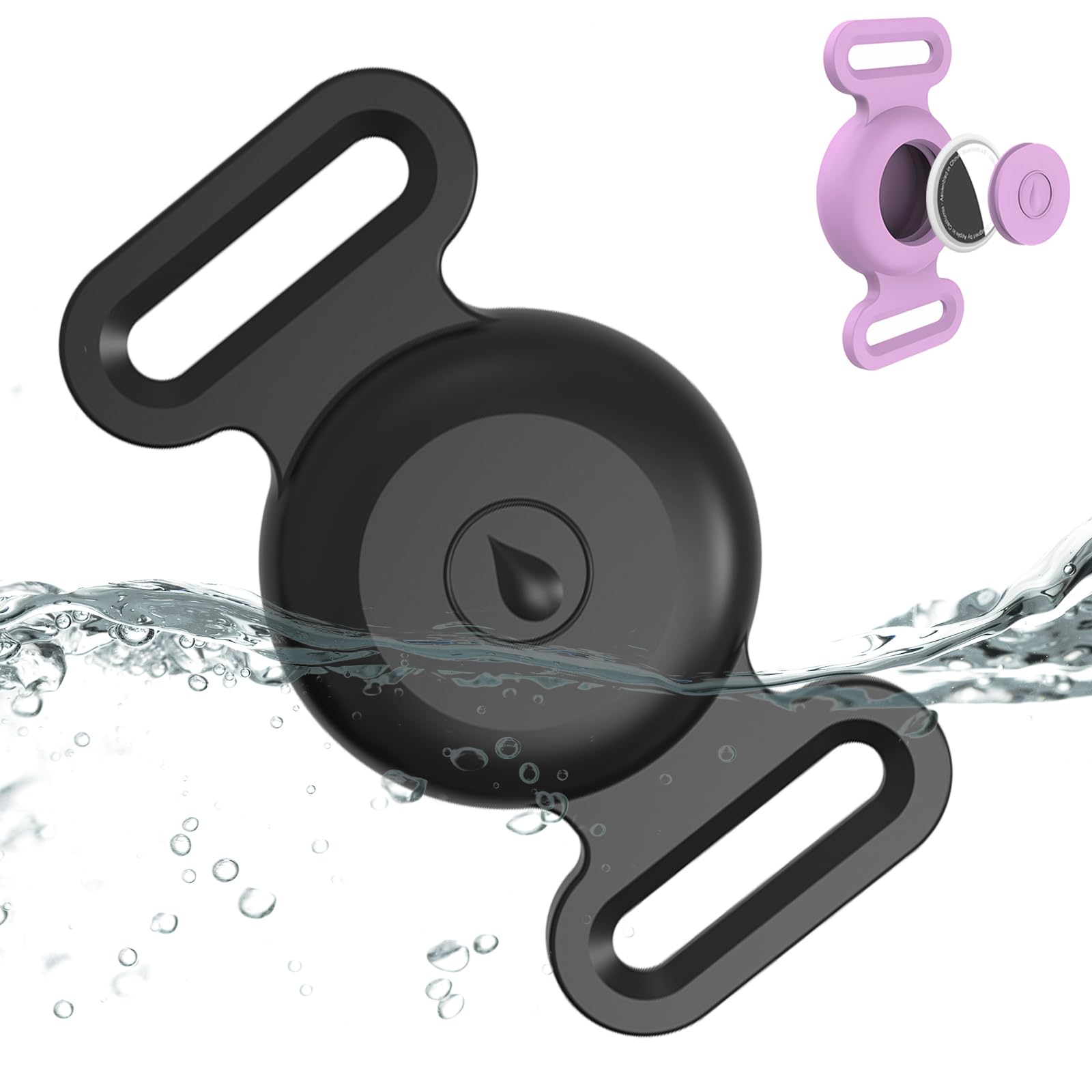 Waterproof Airtag Dog Collar Holder Compatible with