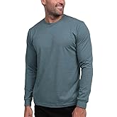 INTO THE AM Long Sleeve Tee Shirts for Men S-3XL - Soft Cotton Men's Longsleeve Casual Work T-Shirts