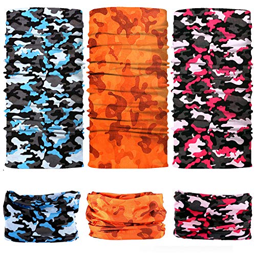 image for NTBOKW Headwear Seamless Bandana Headband Face Mask for Sun Dust Wind 