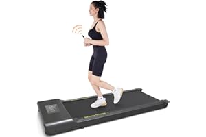 Lacuffy Under Desk Treadmill, Smart 2-in-1 Walking Pad for Walking and Jogging, Portable 2.5HP Low-Noise Treadmill with Remote & App Control, 300lbs Capacity
