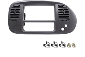 ASVEGE Center Dash Radio Climate BEZEL Panel for Ford F150 Expedition 1997-2003,Air Vent Bezel Trim Grey