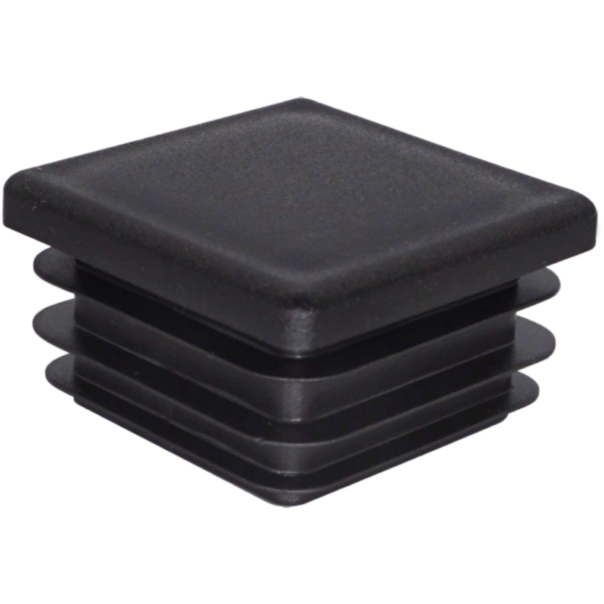 SKIR'CO (18 pcs) Square Plastic Plugs 45 x 45 mm, Mat Tube End Caps, Square Tube Inserts, Fence Post Plugs, Black RAL 9005