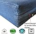 Dogbed4less Luxury Extra Large Orthopedic Memory Foam Dog Bed for Large Dogs with Durable Waterproof Internal Case, Removable Washable Denim Cover and Extra Bonus Pet Bed Cover, XL 40X35X4, Blue