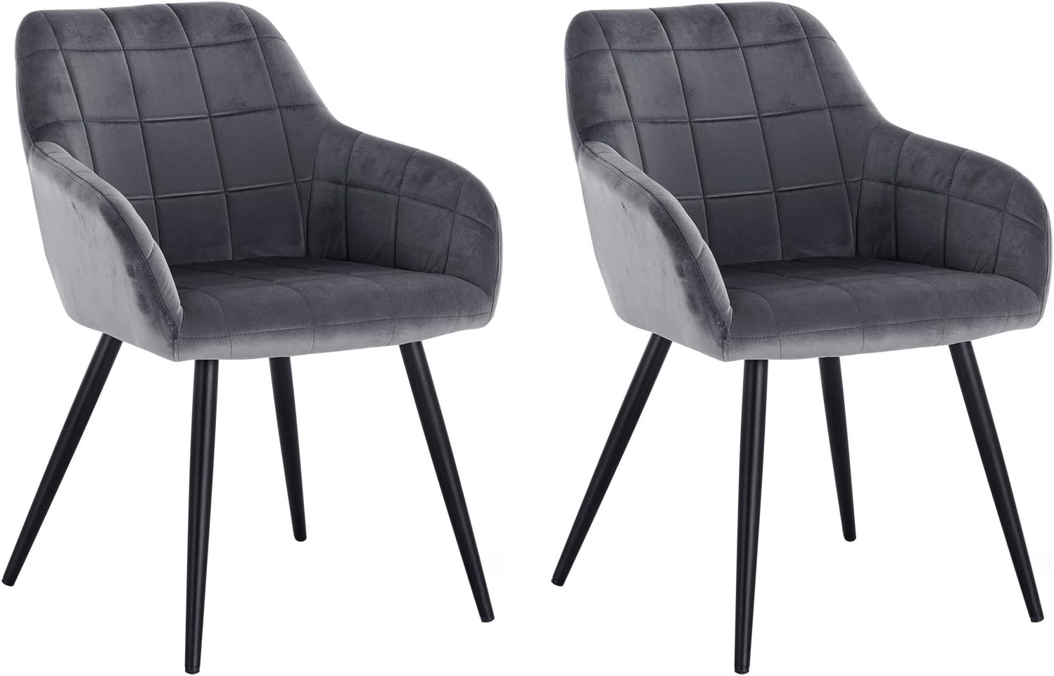 WOLTU Lot de 2 Chaises de Salle à Manger avec accoudoirs, Chaise de