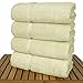 Chakir Turkish Linens Premium Cotton Absorbent Turkish Towels (Bath Towel - Set of 4, Cream)