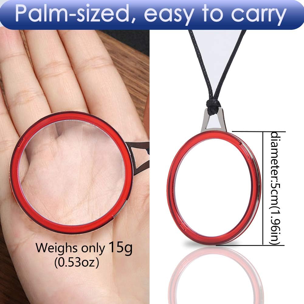 LUFF Necklace Reading Glasses Fashion Hd Portable Reader Glasses Hanging Neck Type Anti-Lost Handheld Reading Glasses for Men and Women - Image 4