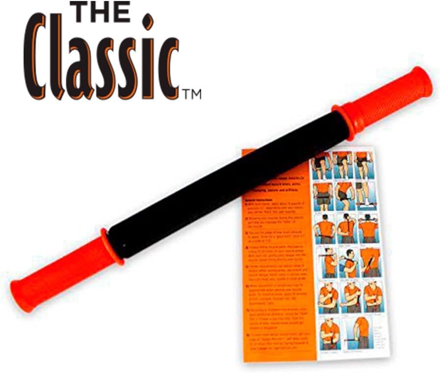 Original Tiger Tail Massage Stick - Classic 18"- Massage Therapy on The Go - Relieve Sore Muscles - Foam Roller Prevent Injury, Speed Recovery, Improve Mobility - Made in The USA: Health & Personal Care