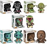 Star Wars Funko Fabrikations Plush Complete Set of 5 Darth Vader, Yoda, Boba Fett, Chewbaca and Greedo