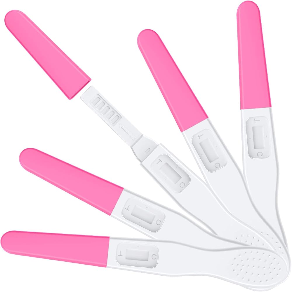MOMMED Pregnancy Test 5 Pack 25 MIU 1 Minute Rapid HCG Tests