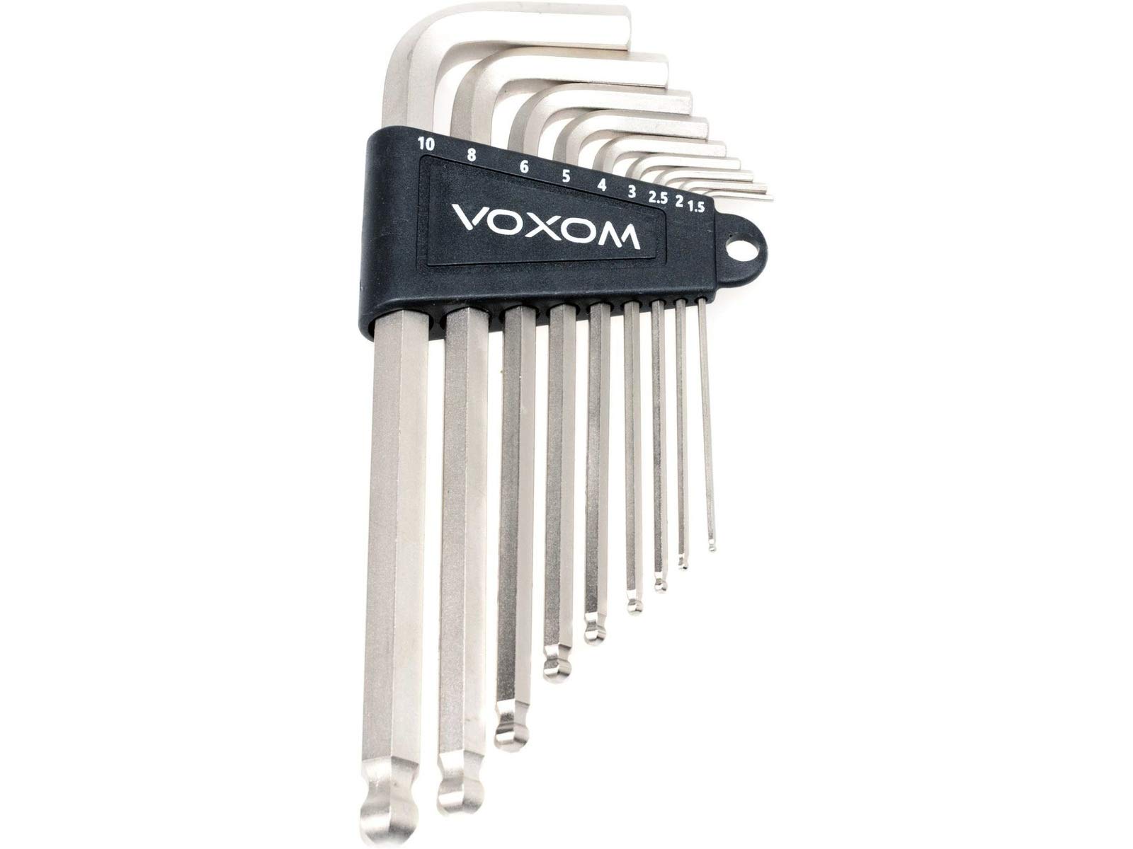 Voxom WKL5 Hex Key Set 1.5, 2, 2.5, 3, 4, 5, 6, 8, 10 mm, silver, 1.5/2/2.5/3/4/5/6/8/10 mm