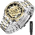 Transparent Fashion Diamond Luminous Gear Movement Royal Design Men Top Brand Luxury Male Mechanical Skeleton Wrist Watch
