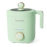 TOPWIT Rice Cooker Small, 2-Cups Uncooked, 1.2L
