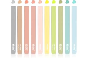 Vitoler Bible Highlighters with Soft Chisel Tip,10Pcs,Aesthetic No Bleed Dry Fast Easy to Hold, Bible Highlighter,Cute Highlighters for School Office Supplies