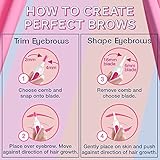 Veet Sensitive Precision Hair Trimmer & Shaper for Eyebrows, Facial Hair, Bikini Line, and Underarm, Bag & Battery Included, Waterproof - All in 1 Hair Removal for Women