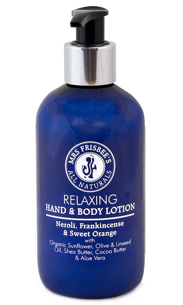 Relaxing Organic Hand and Body Lotion with Neroli, Frankincense and Sweet Orange Pure Essential Oils, Shea Butter, Cocoa Butter, Olive Oil, Linseed Oil, Aloe Vera and Vitamin E/Handmade/Vegan