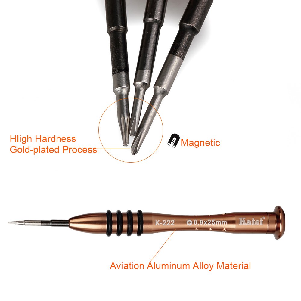 Phone Repair Tools Repair Kit Precision Screwdriver Kit For iPhone/ Samsung Galaxy/ Huawei/ iPod/ iPad /Macbook Magnetic Solid Metal Opening repair kit by Kaisi