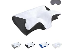 Sleep Apnea Pillow, Butterfly Pillow Snoring Pillows Sleep Apnea, Premium Memory Foam Pillows for Side, Back&Stomach Sleeper 