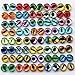 Mosheng Accessory 50pcs/25pairs Dragon Eyes Resin Flatback 8mm Assorted Styles Flatback Scrapbooking Embellishments DIY Scrapbooking Craft Accessory (8 mm)