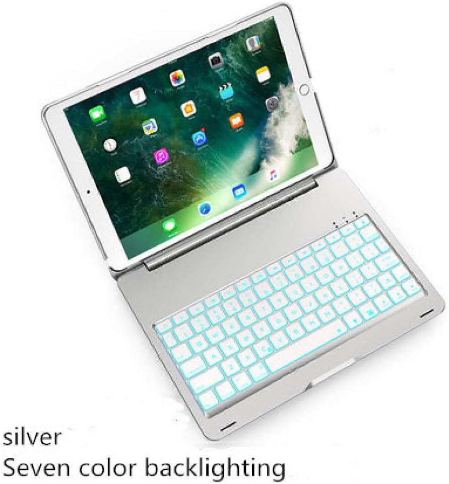 With keyboard durable iPad case. Suitable for ipad10.5 Bluetooth keyboard case-silver