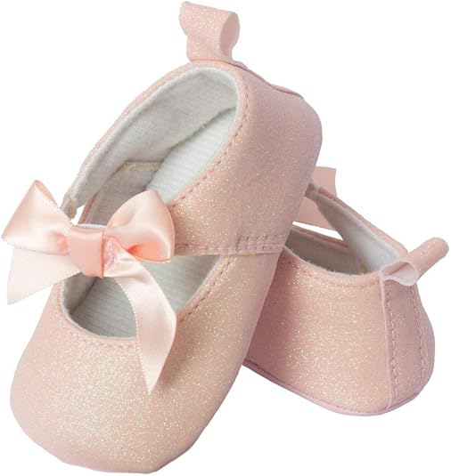 Little Me BabyGirl's Pink Mary Jane Glitter, 912 Months
