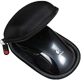Hermitshell Hard Travel Case for Logitech M510 Full Size Ambidextrous 2.4 GHz Wireless Mouse - Only Case (Black)