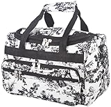World Traveler Black Ivory Toile Duffle Bag 13-inch