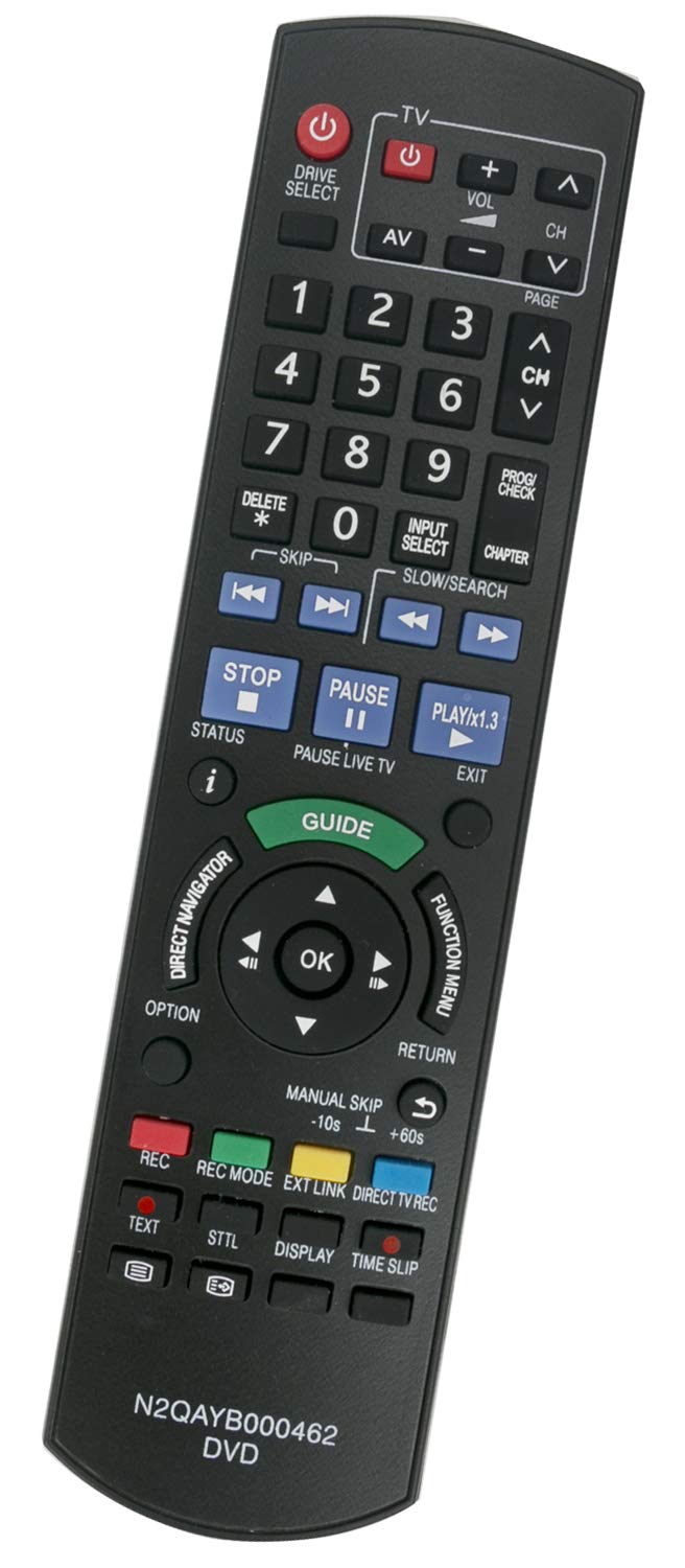 ALLIMITY N2QAYB000462 Remote Control Replacement for Panasonic DVD Recorder DMR-EX72SEG DMR-EX72SEGK DMR-EX72SEGS DMR-EX769EB DMR-EX773 DMR-EX86 DMR-EX86EBK DMR-EX89 DMR-EX769EF DMR-EX79