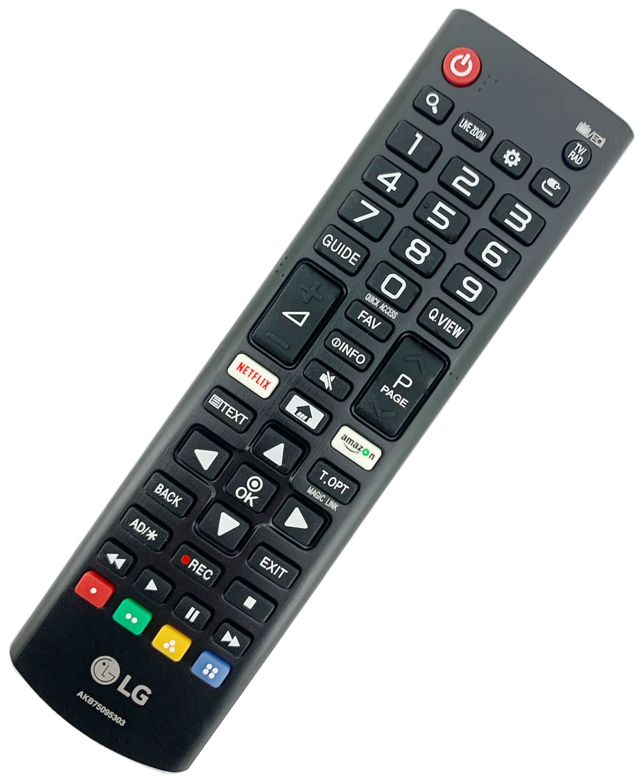 Original LG AKB75095303 Remote Control Compatible with 86SJ95 75UJ65 55LJ550T.ANR 49UJ65 43UJ65 32LJ610D LED LCD Smart TVs