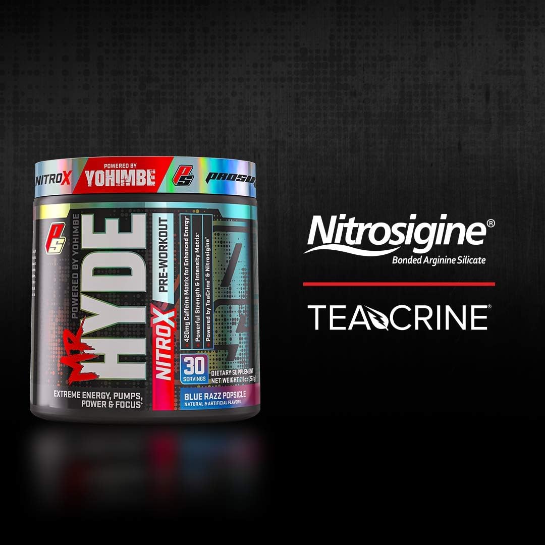 ProSupps® Mr. Hyde® NitroX Pre-Workout Powder Energy Drink - Intense Sustained Energy, Pumps & Focus with Beta Alanine, Creatine & Nitrosigine, (30 Servings, What-O-Melon): Health & Personal Care