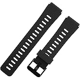Hijiawee Replacement Band for Casio F-84/F-91W/F-94/F-105/A158/A168, Soft Silicone Watch Strap for Casio A158 Series