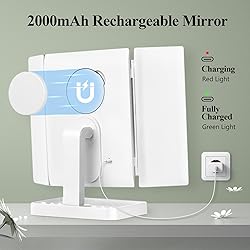 HUONUL Rechargeable Makeup Mirror with 3 Color