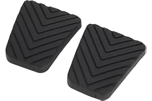 ARAMOX Rubber Brake Clutch Pedal Pad Set, Textured Surface, Fit for Mirage Eclipse 3000GT, Improve Pedal Grip and Comfort