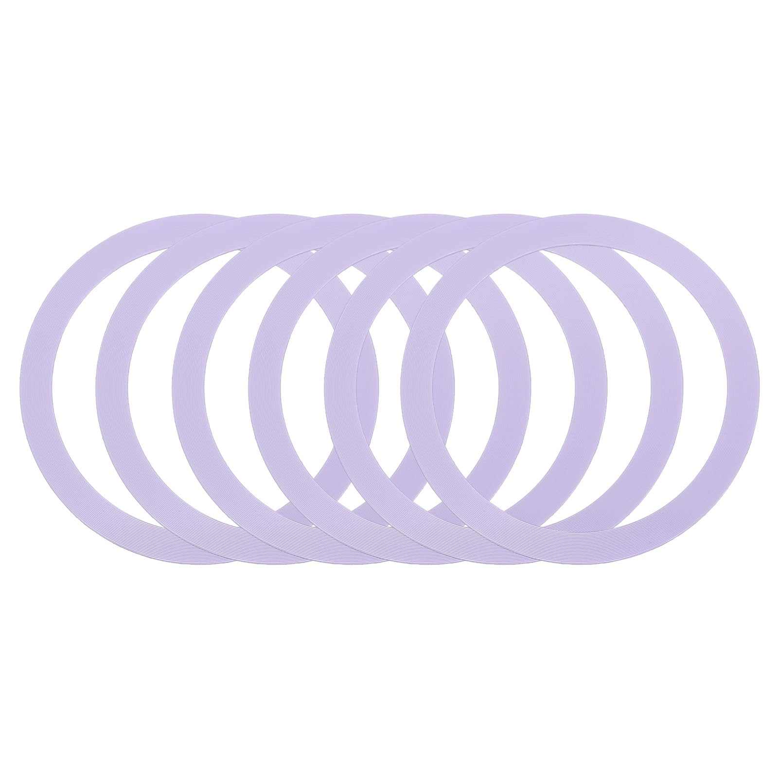Photo 1 of uxcell 6 Pcs Magnetic Adapter Ring, Universal Magnetic Wireless Charger Conversion Kit Magnetic Sticker Ring Adhesive Sticker Ring for Phone Case, Purple