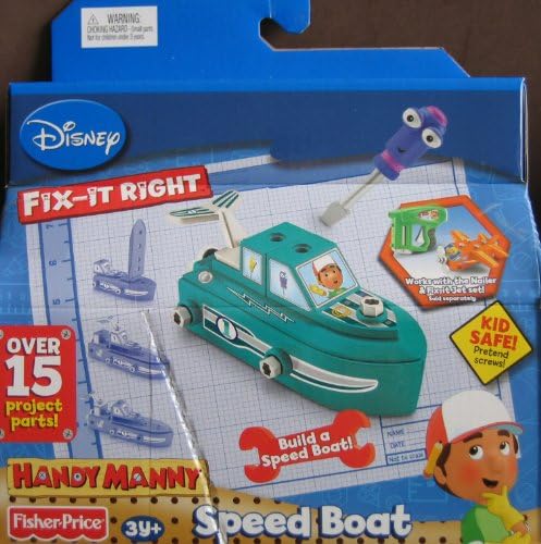 Disney Handy Manny Fit It Right Speed Boat 15+ Project Parts (2009)