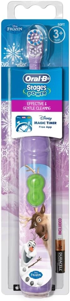 Oral-B Stages Power Kids Disney Frozen Battery Toothbrush With Timer App by Braun