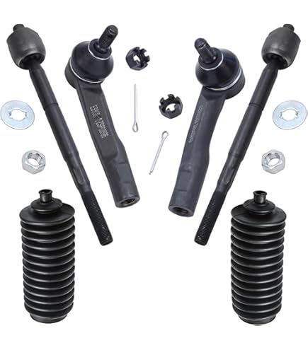 アクセサリー IS Amazon.com: BOXI (Set of 4) Front Inner & Outer Tie Rods Fit for