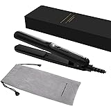 0.7 Inch Mini Hair Straightener, Small Flat Irons for Short Hair, Ceramic Dual Voltage Tourmaline Travel Hair Straightener fo