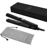 0.7 Inch Mini Hair Straightener, Small Flat Irons for Short Hair, Ceramic Dual Voltage Tourmaline Travel Hair…